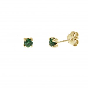 Gold earrings 10kt, 05-3BO